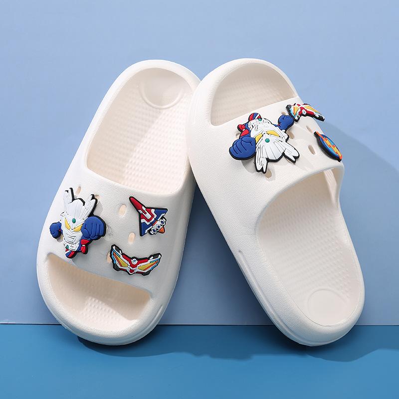 

Shinchan Adorable Crayon Kids Slipon Sandals For Boys And Girls Comfortable Eva Summer Footwear OffWhite,26/27
