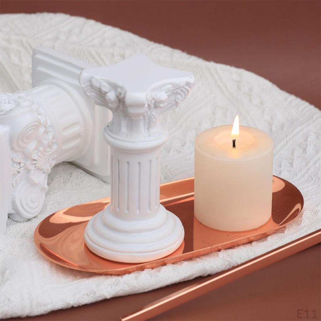 Miniature Roman Pillar Candle Holder for Home Decor