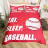 3D Printed Baseball Game Bedding Set Ball Sports Theme Duvet Cover Double Twin Full Queen King Adult Kids Bedclothes Quilt Cover