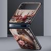 Deer Lichee Pattern Hard PC Phone Case For Samsung Galaxy Z Flip 7 6 5 4 Black Cover For Galaxy Z Flip 3 Foldable Shell Fundas