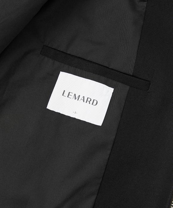 Leumadeu Embossed Twill Rider Jacket - Black
