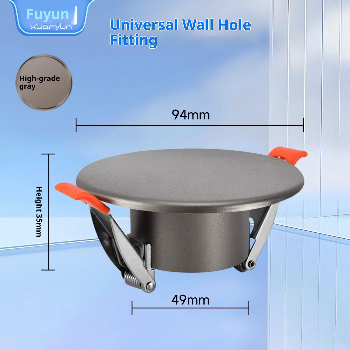 

Wall Hole Decoration, Air Conditioning Hole Round Cover Plate for Hiding Flaws Downlight Hole Glass Flue Hole Covering Tool