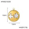 CARLIDANA Classic Stainless Steel Zircon White Shell Butterfly Charms Dragonfly Pendant for Children's Womens Jewelry Making