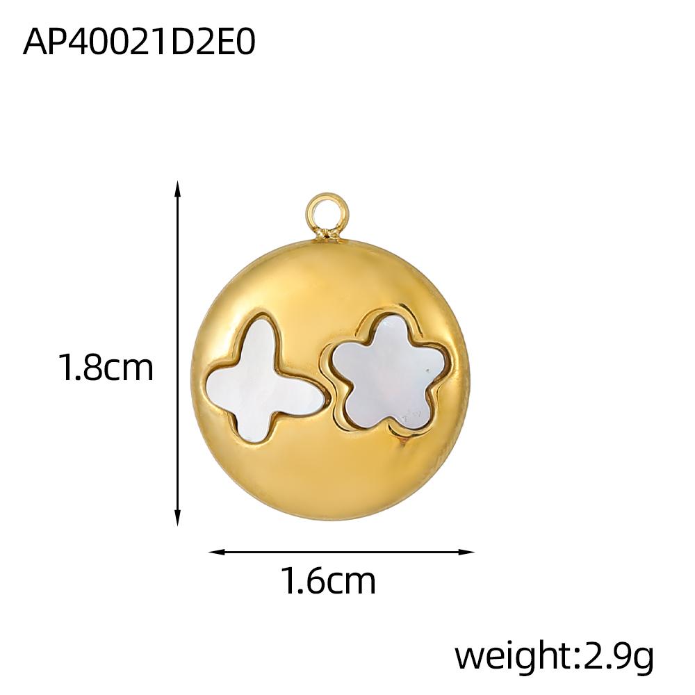 CARLIDANA Classic Stainless Steel Zircon White Shell Butterfly Charms Dragonfly Pendant for Children's Womens Jewelry Making