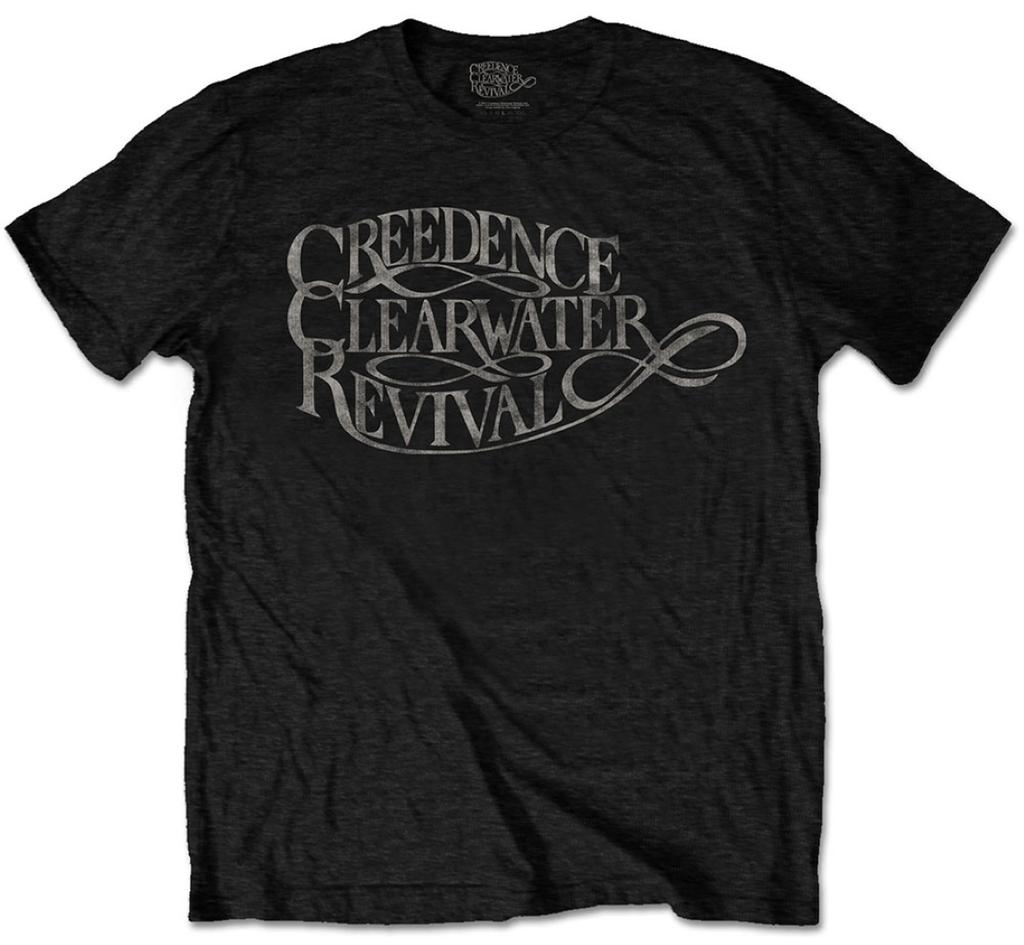 Creedence Clearwater Revival 'Logo Vintage' (czarny) Podkoszulek