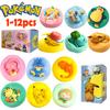 Toys 1-12Pcs Anime Pok É Mon Scale Ratio Model Figure Pikachu Sleep Series Interior Hand Sleeping Position Gift Present for Sfriends