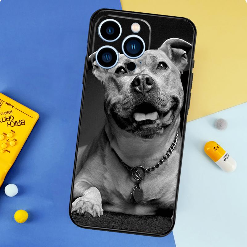 Pit Bull Lovely Dog Pitbull Phone Case For iPhone 16 15 13 12 11 14 17 Pro Max 13 mini 16 Plus 16e 17 Air Bumper Cover