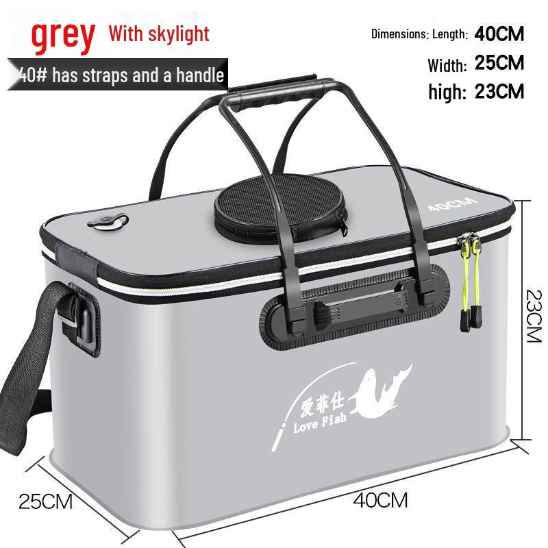 Găleată Pliabilă Multifuncțională din EVA pentru Păstrarea Peștelui - Geantă Grosă pentru Pește cu Livrare Gratuită