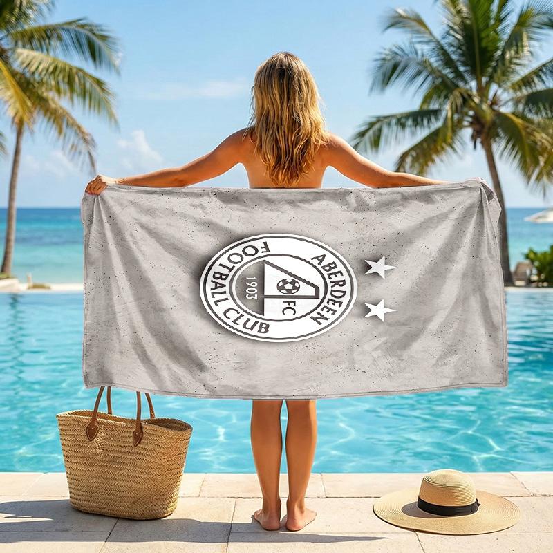 Aberdeen FC print Quick Dry Beach Towel Microfiber Absorbent Portable Travel Swimming Towel