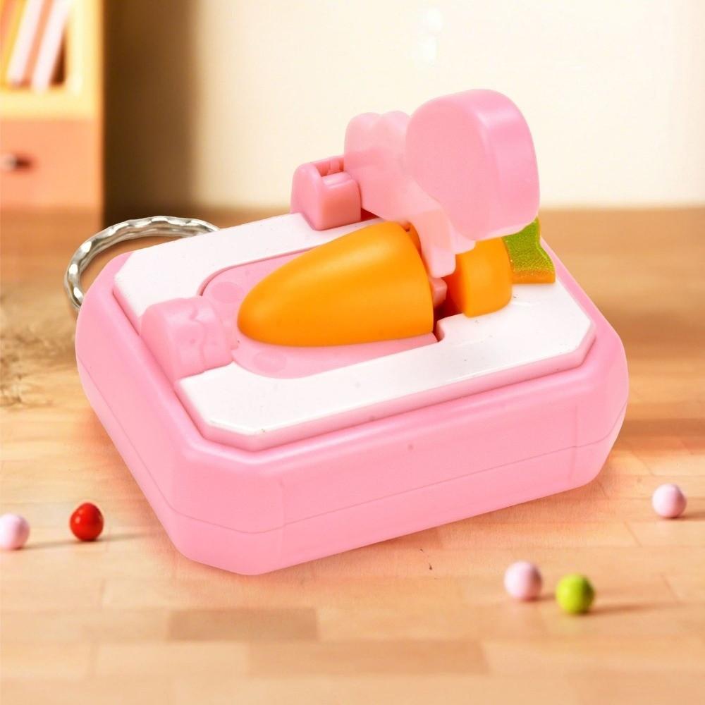 

Plastic Material Creative Stress-relieving Keyring Novelty Simulated Vegetable Pendant Office Desk Style D