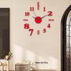 DIY 3D Luminous Silent Wall Clock - No-Drill, Simple Hanging Decor for Living Room