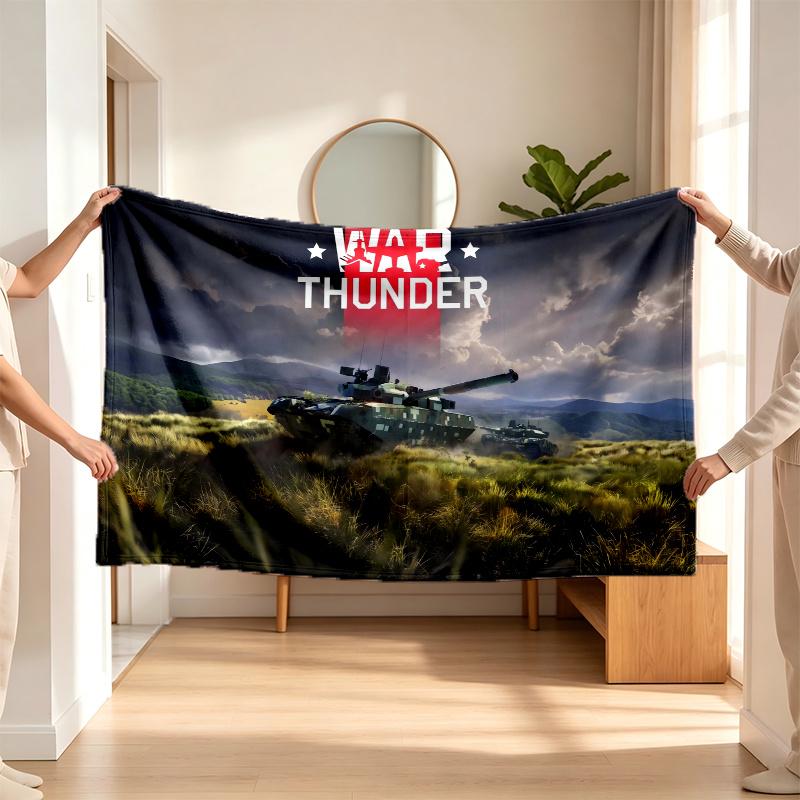 War Thunder (14) Flannel blanket a soft accent for the bedroom and living room and a cozy home gift
