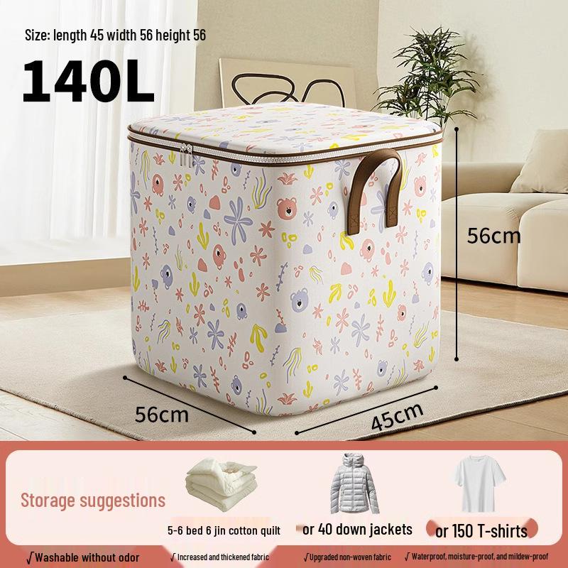 Large Moisture-Resistant Quilt and Clothes Storage Bag Organizer
