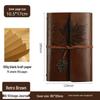 Maple Leaf Retro Loose-Leaf Notebook with Customizable Logo and Skin-Feel Cover