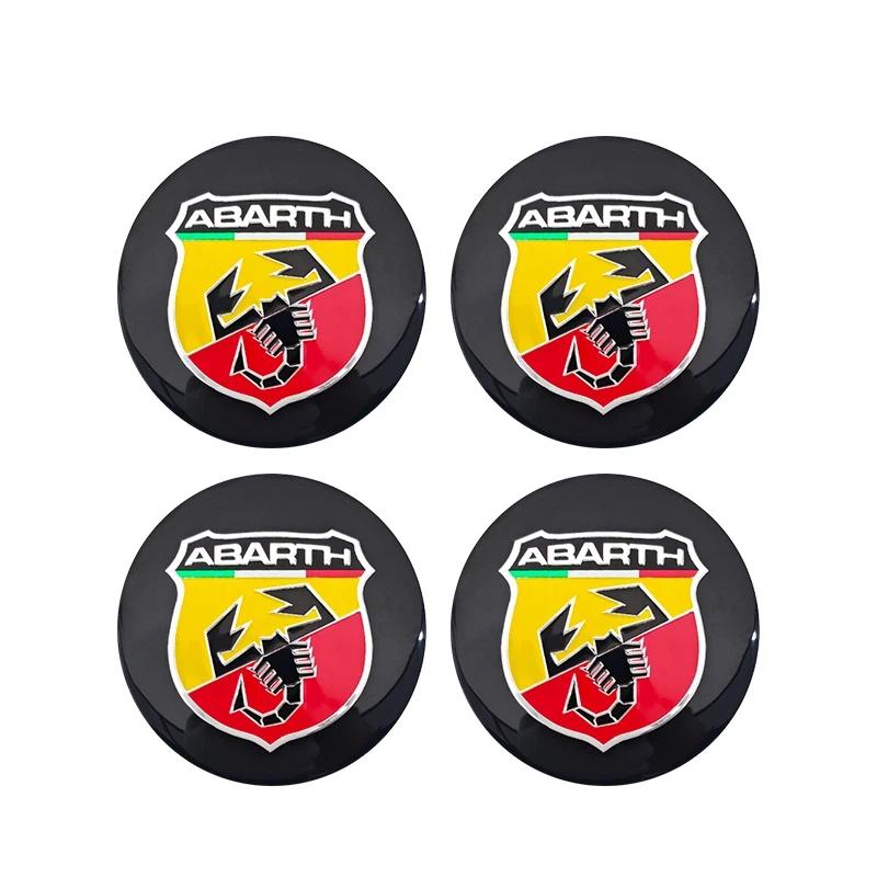 4 szt. 56 mm Emblemat Środkowy Naklejki na Kołpaki Kół Samochodowych Dla Abarth 500 Punto Stilo Palio Bravo Doblo Aegea Strada