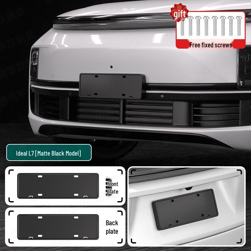 MEGA Green Full-Edge Plate Frame for Ideal L6-L9 New Energy License Plates