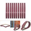10 PCS Abrasive Sanding Belt Circular Grinding Belt 1220x50mm Aluminum Oxide GXK51 B(120#)