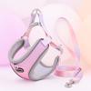 Escape Proof Cat Harness and Leash Set Adjustable Mesh Dog Harness Vest Puppy Pet Walking Lead Leash Small Dogs Cats Kitten