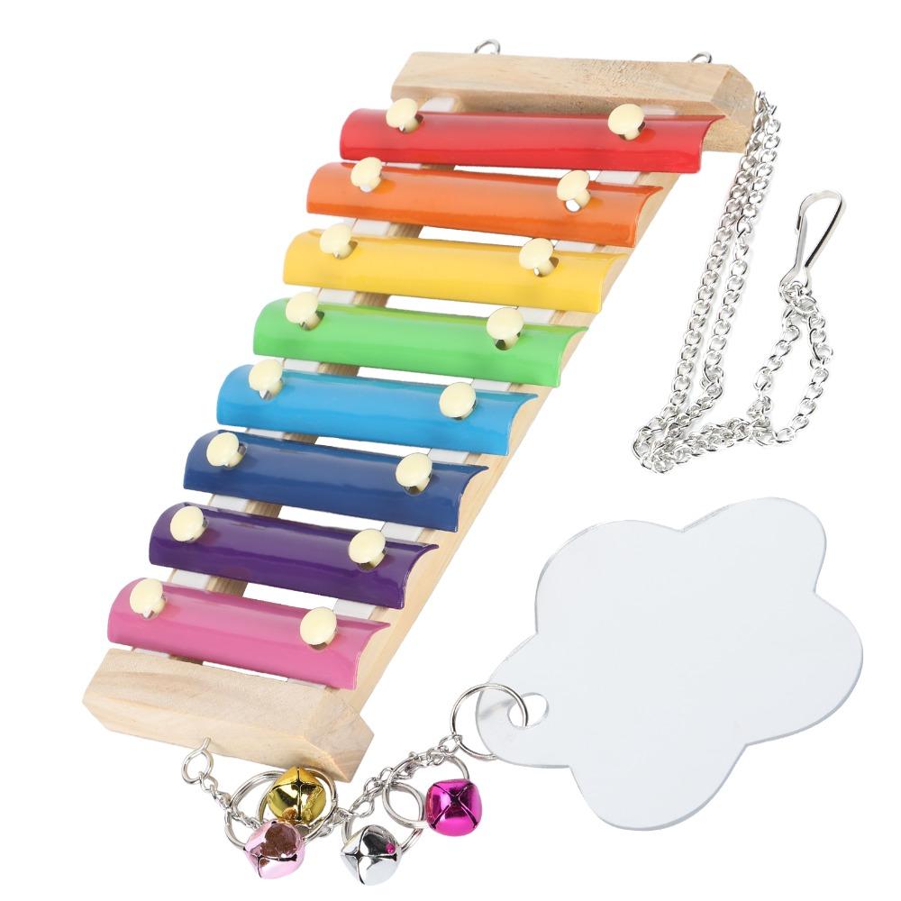 Non-Toxic Pecking Xylophone Wood Bird Xylophone Fun Chicken Wooden Toy  African Macaws