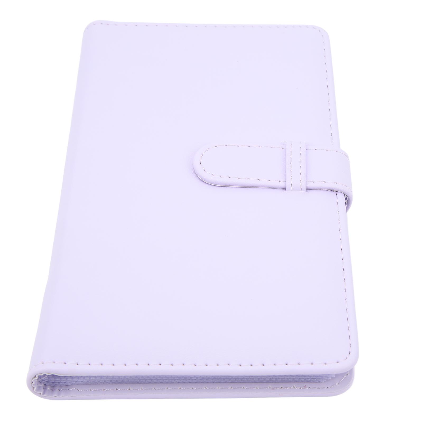 

3 Inch 108 Pockets Photo Album PU Leather Mini Photo Album for Movie Tickets Business Cards Purple