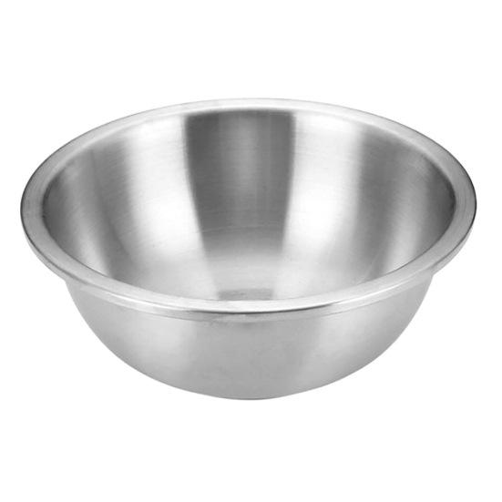 

Круглая утолщенная миска из нержавеющей стали для смешивания яиц и салатов, домашняя кухонная утварь 18cm серебряный