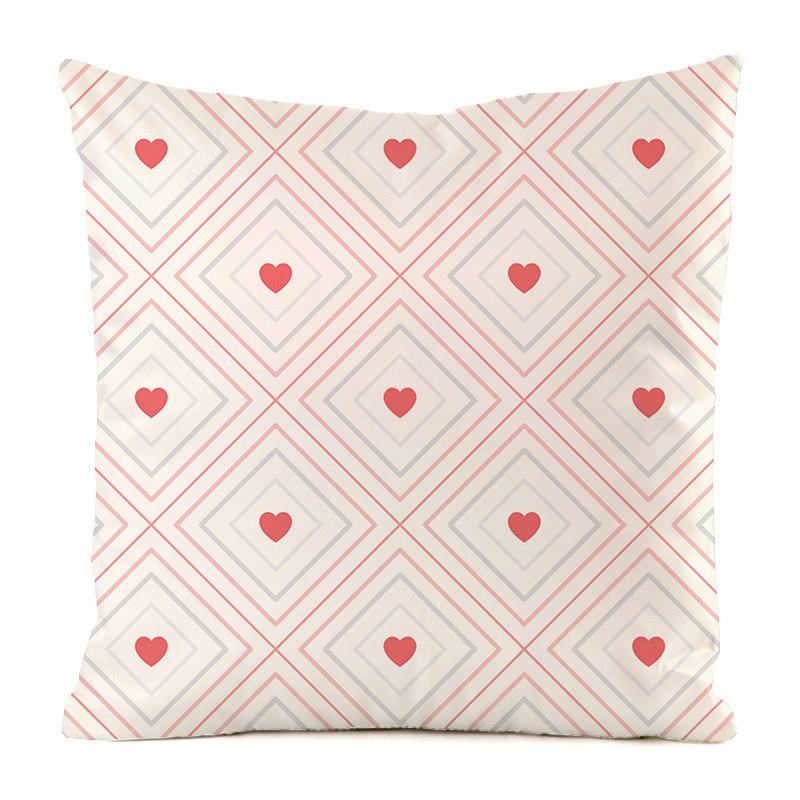 Nordic Geometric Spot Pattern Digital Printing Short Plush Pillow Covers For Car Sofa Office Cushion Cover Home Goods