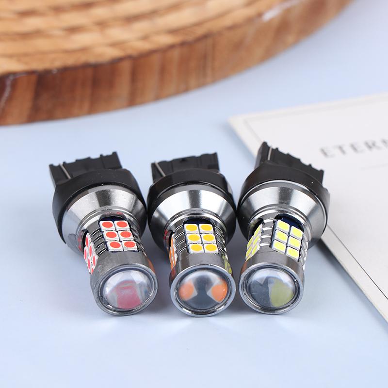 1Pcs T20 LED 7440 7443 Led WY21W W21W Led Bulbs Car LED Bulbs Signal Lamp T20 27SMD 3030 Backup Brake Reverse Parking Lamp Bulbs 7