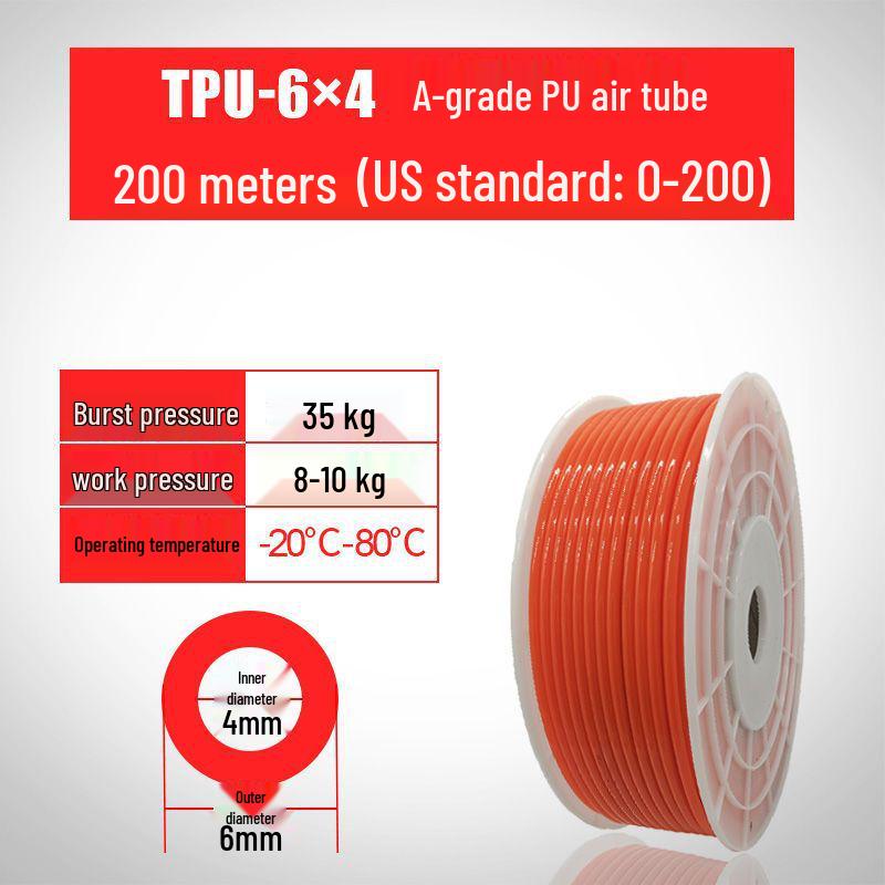High-Pressure 8MM PU Pneumatic Air Hose for Air Compressors