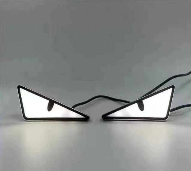 2pcs Universal Motorcycle MINI LED Demon Eye Light Devil Eye Mini  Decoration Mascars LED Light Eyes LED Lights for Motorcycle