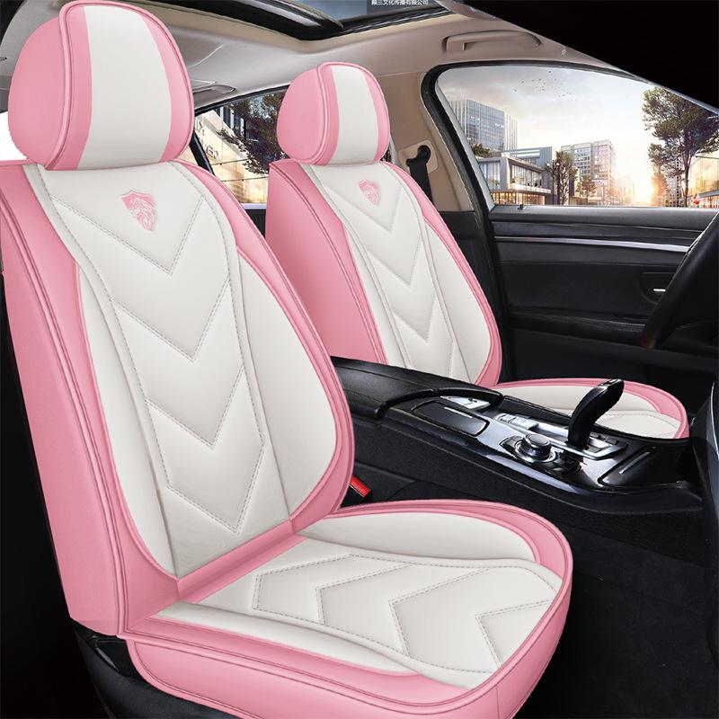Napa Leather Full Coverage Front Car Seat Covers - All-Season and Universal Fit