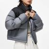 Li-Ning Color Block Water Resistant Loose Short Down Jacket Women Outerwear Gray AYMT318-5