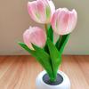 LED Tulip Night Light - Simulated Flower Bouquet for Bedroom Decor and Creative Father's Day Gift