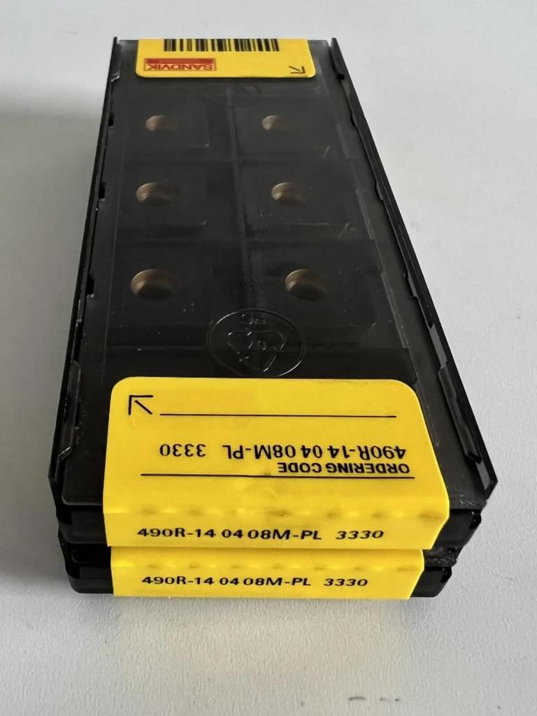 Original Sandvik / 490R-140408M-PL 3330  / CNC Lathe Carbide Blade 10 PCS