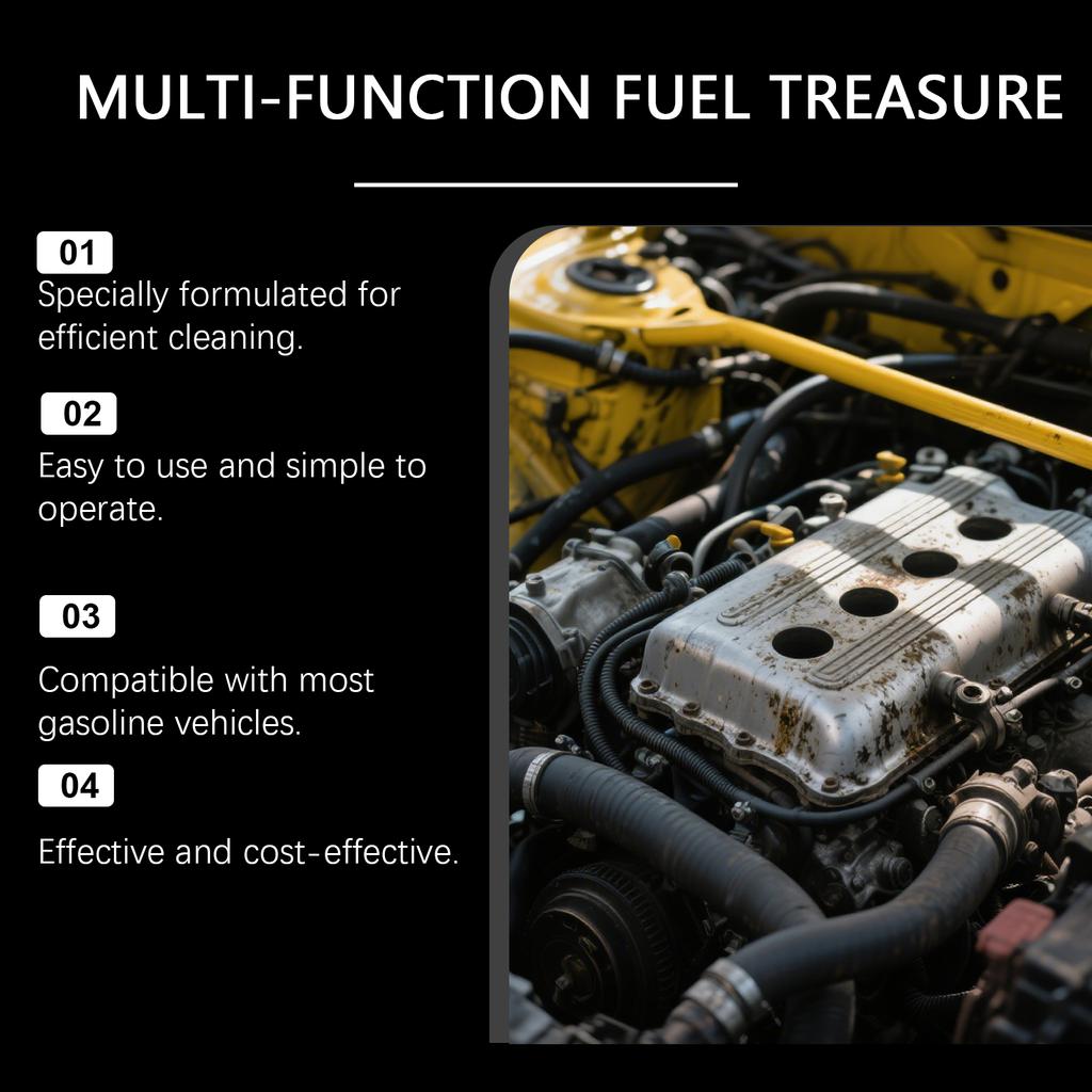 Car Gasoline Fuel Additives Effectively Cleans Carbon Deposits Reduce Fuel Consumption Engine Parts Maintenance Cleaning Agent