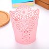 Lace Hollow Pencil Holder Out Table Trash Can Desk Organizer for Office School Home Desk Accessories