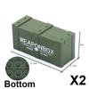 Military Building Block Set Military Supplies Waffen Accessory Soldier Colonel Helmet Gun Rifle M16 Waffen Box Ammunition Brick Toy