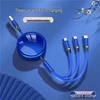100W Type-C 3-in-1 Fast Charging Cable for Huawei, Android, and Apple Devices
