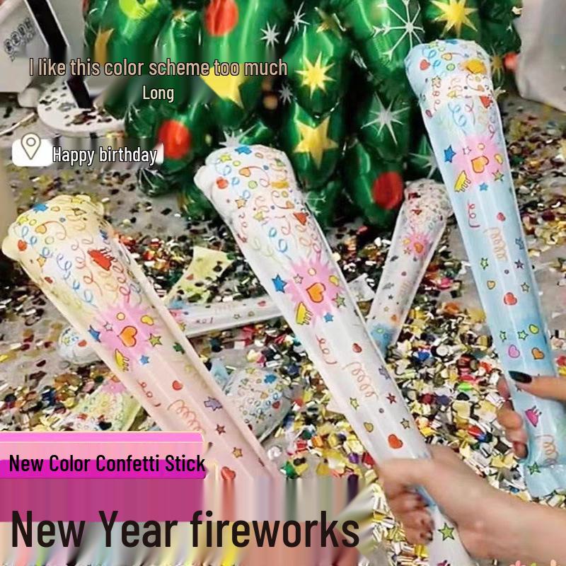 Automatic Inflatable Confetti Gun - Birthday Party & Wedding Handheld Firework Spray Tube