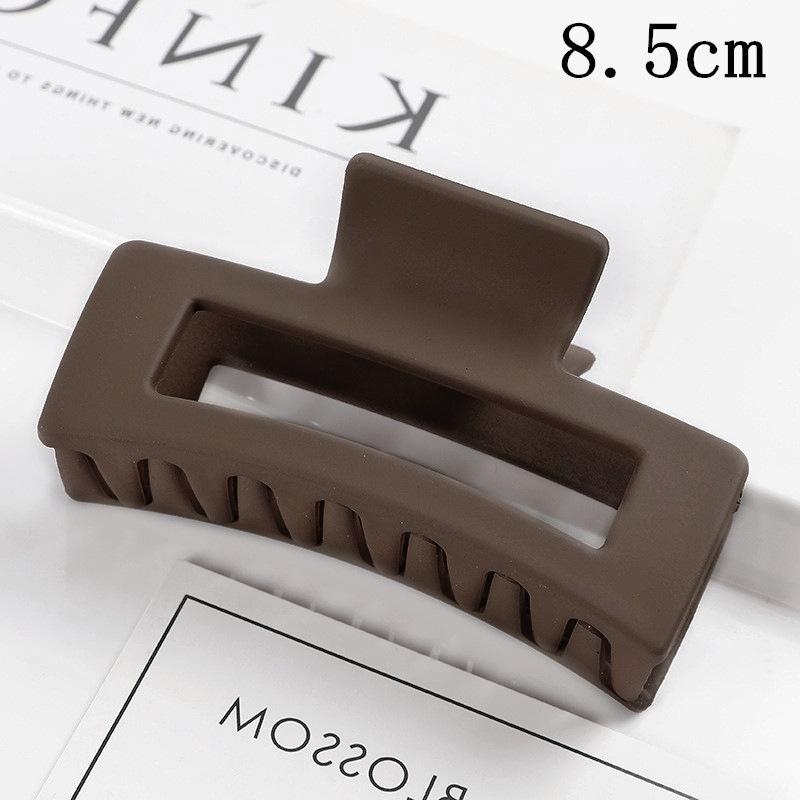 Matná obdélníková spona do vlasů v korejském stylu, 10,5 cm, pro drdoly a culíky