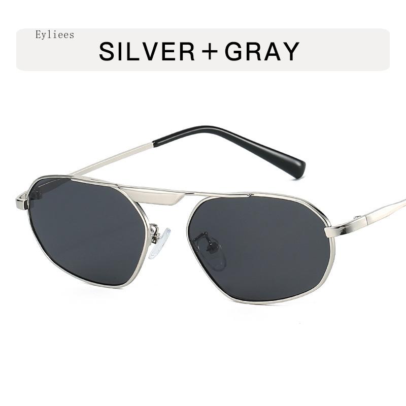 Classic Metal Sunglasses Men Luxury  Design Trendy Square Sun Glasses Shades for Women UV400 Gafas De Sol