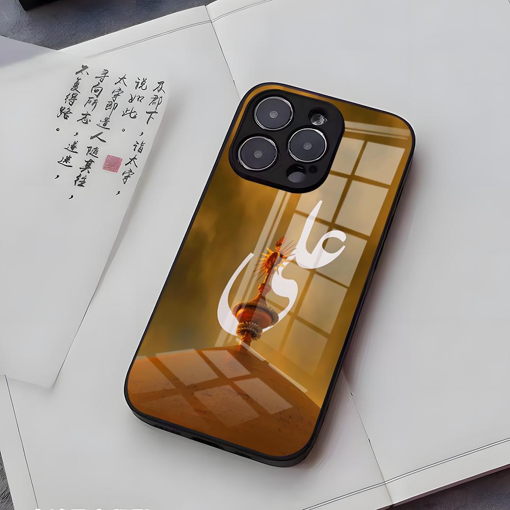 Imam Hussain Shia Ali Phone Case For IPhone 17 Air 16 E Pro Max 15 14 13 Mini 12 Pro 11 Max Plus Black Glass Cover