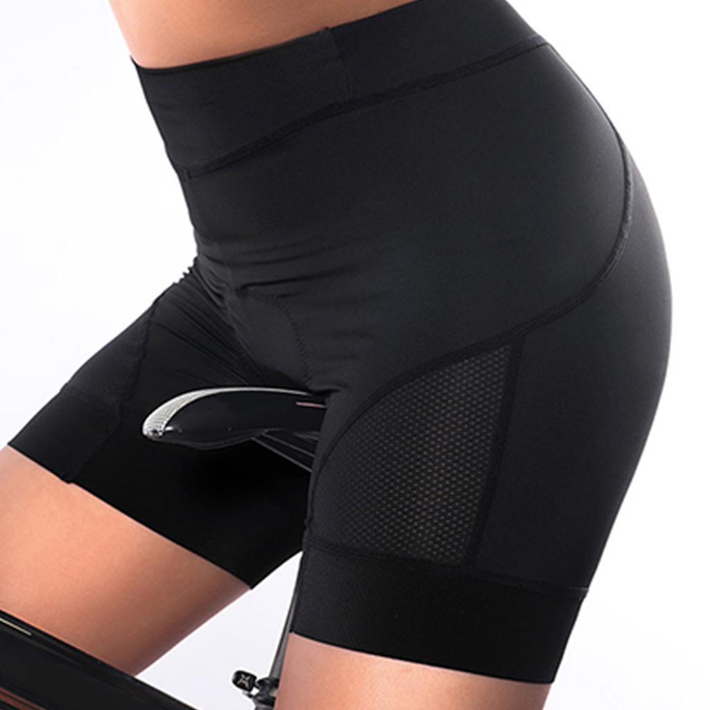 Women Cycle Shorts High Waist Padded Bike Biking Shorts Breathable Workout Active Shorts Tights