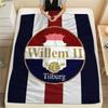Willem II Tilburg Flannel Blanket, High quality Comfortable for All Seasons, Home Decor, Warmth and Comfort