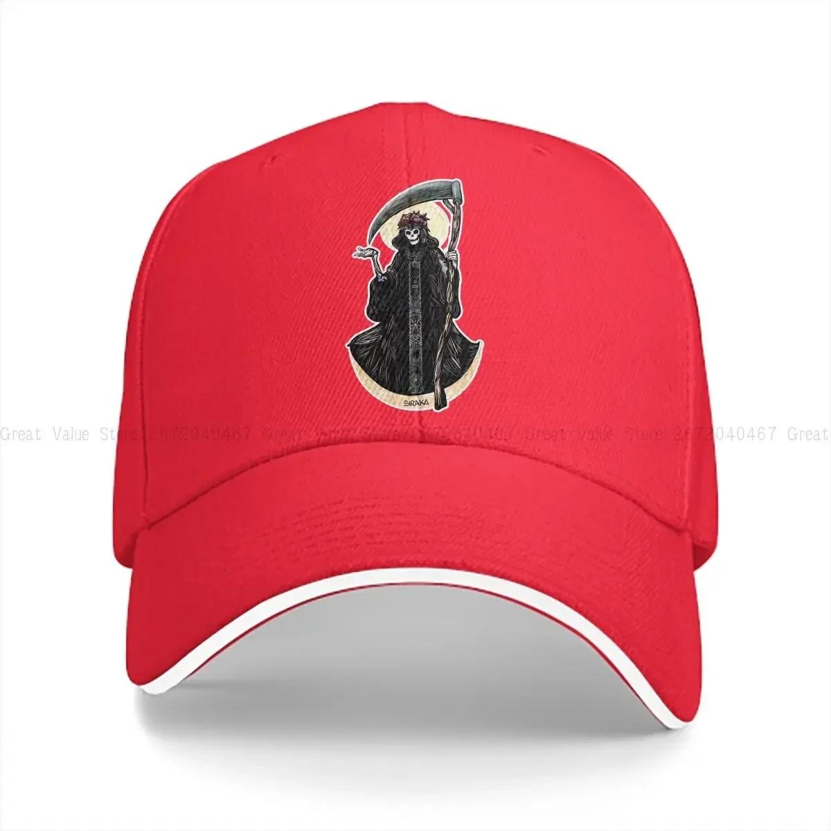 aSummer Cap Sun Visor Lady Death Hip Hop Caps Santa Muerte Cowboy Hat Peaked Hats One Size