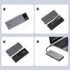 M.2 Two Protocols TypeC Docking Station PD100W USB3.2 10Gbps HDMIcompatible2.0
