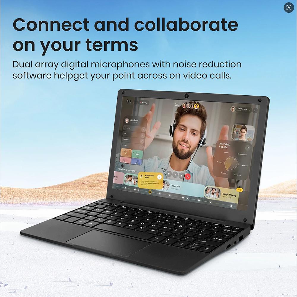 Mini 10.1inch Education Laptop Computer Windows11 Netbook Intel 8GB RAM 128GB SSD Laptop Computer for Learning