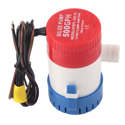 12V Blige Water Pump 3 4in Hose Outlet 500GPH Electric SemiOpen Impeller for Boat Marine RV
