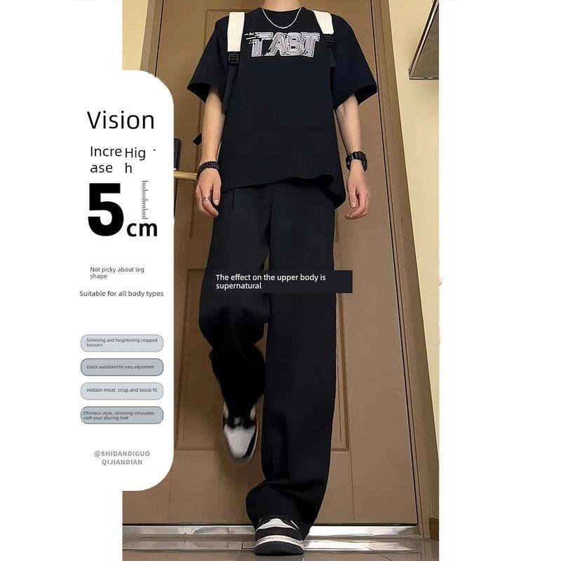 Autumn Straight-Leg Dress Pants with a High-End Drape, Japanese Style Yamamoto Pants for Men, Autumn Cool and Stylish Wide-Leg Casual Pants