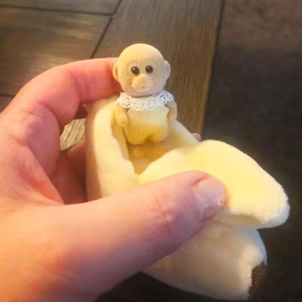 Stuffed Animal Banana Doll Clothes Cartoon Decor Doll Sleeping Bag Doll Accessories