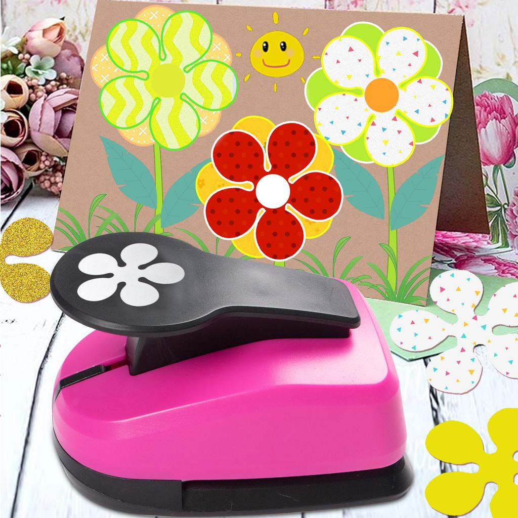 Papierschneider für Bastelarbeiten Locher Stanzer Stanzwerkzeug 50mm 2 Zoll Blume Papierformen Loch für Kartenherstellung individuelles Scrapbooking